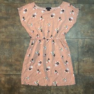 Permit Pink Floral Short Sleeve Dress